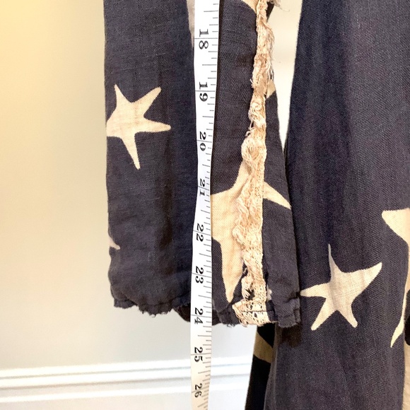 Magnolia Pearl Star Twinkle Longline Duster Flowing Coat Jacket - Picture 15 of 16